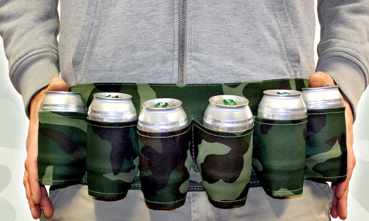 Riem met bier houders